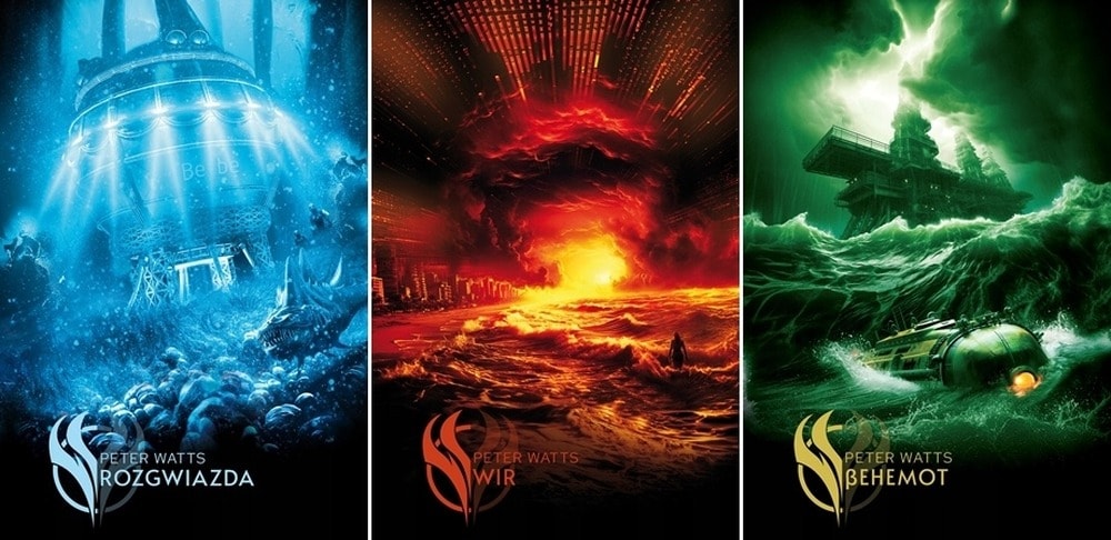 Peter Watts Rozgwiazda - dark hard SF novel in hardcover