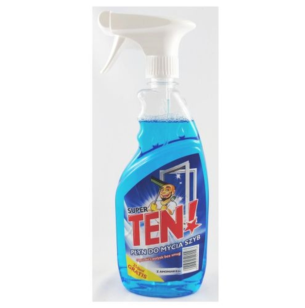Super Ten! Glass Cleaner with Ammonia - ideal for window cleaning