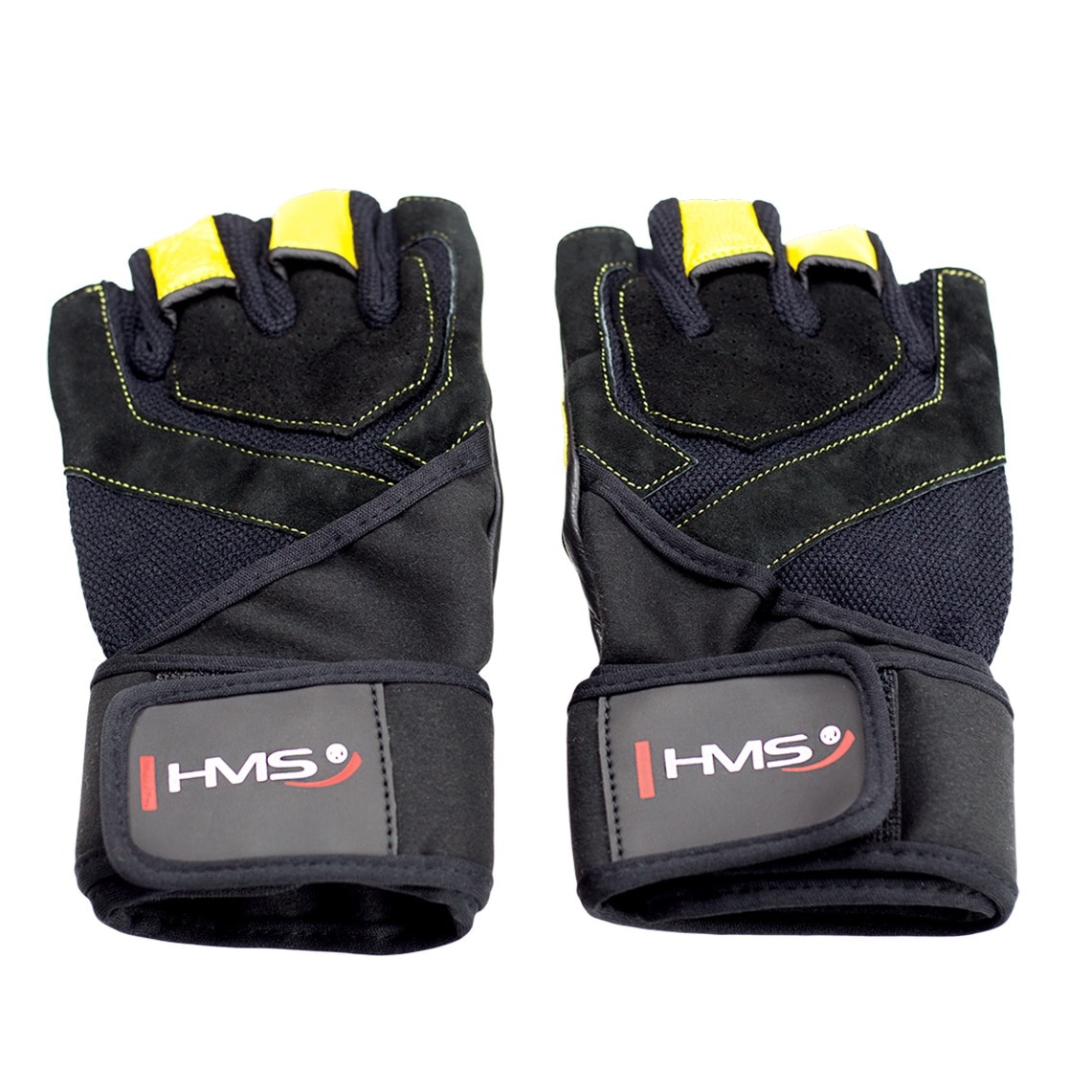 HMS RST01 Gym Gloves black-yellow XL - comfort and protection