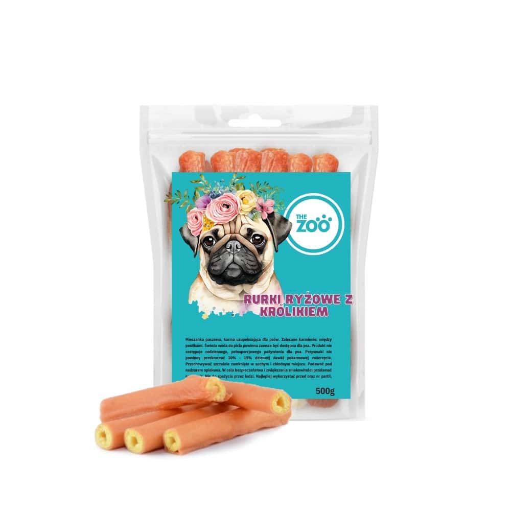 PETITTO Rice tubes with rabbit for dogs - perfect as a reward