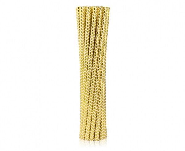 Paper Straws Golden Stripes - perfect for parties!