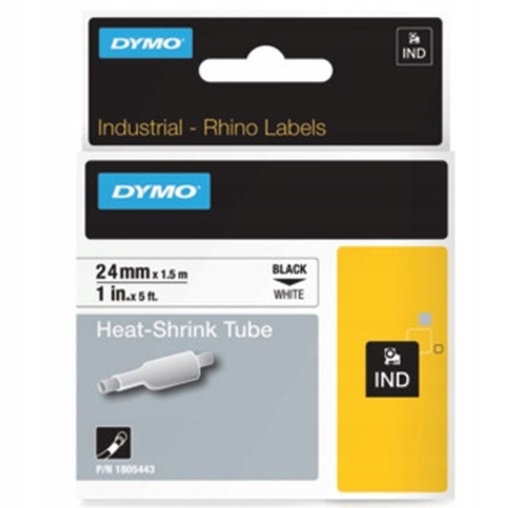Dymo Industrial Heat Shrink Tubes - 24mm x 1.5m - reliable marking