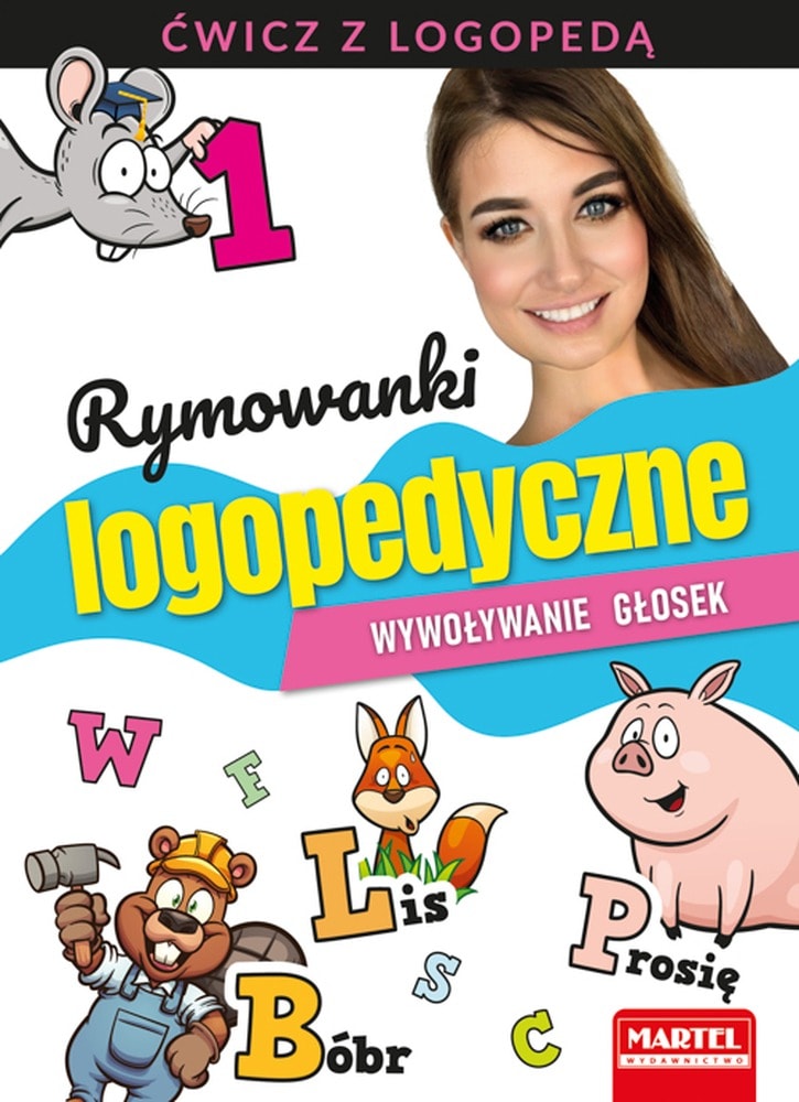 Rymowanki logopedyczne Wywoływanie głosek z naklejkami dla dzieci