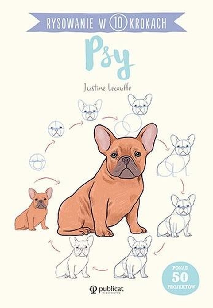 Publicat Drawing in 10 Steps: Dogs - learn to draw dog portraits