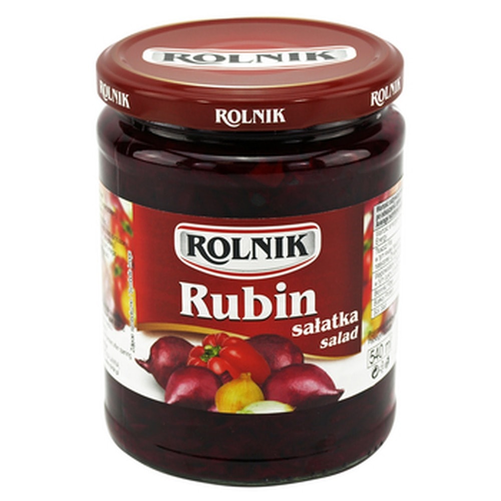 Rolnik Rubin Salad - Beetroot with peppers and onions 500g - perfect for dinner