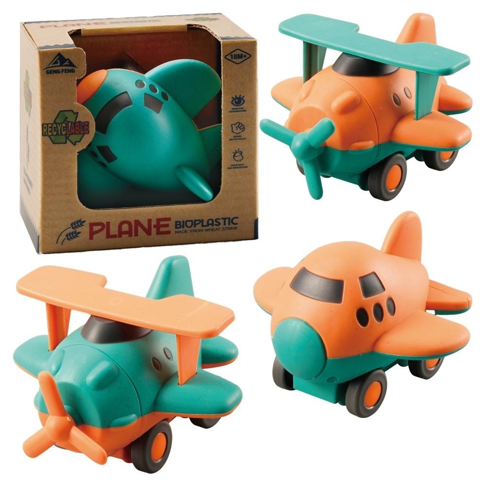 Bioplastic airplane - eco-friendly toy for your child
