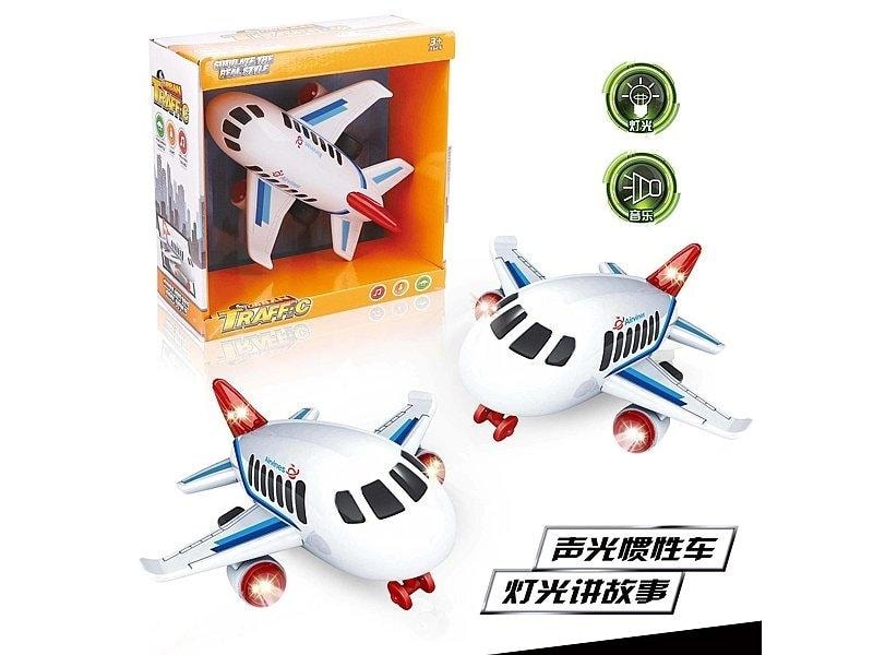 Passenger airplane with light and sound - interactive toy for children