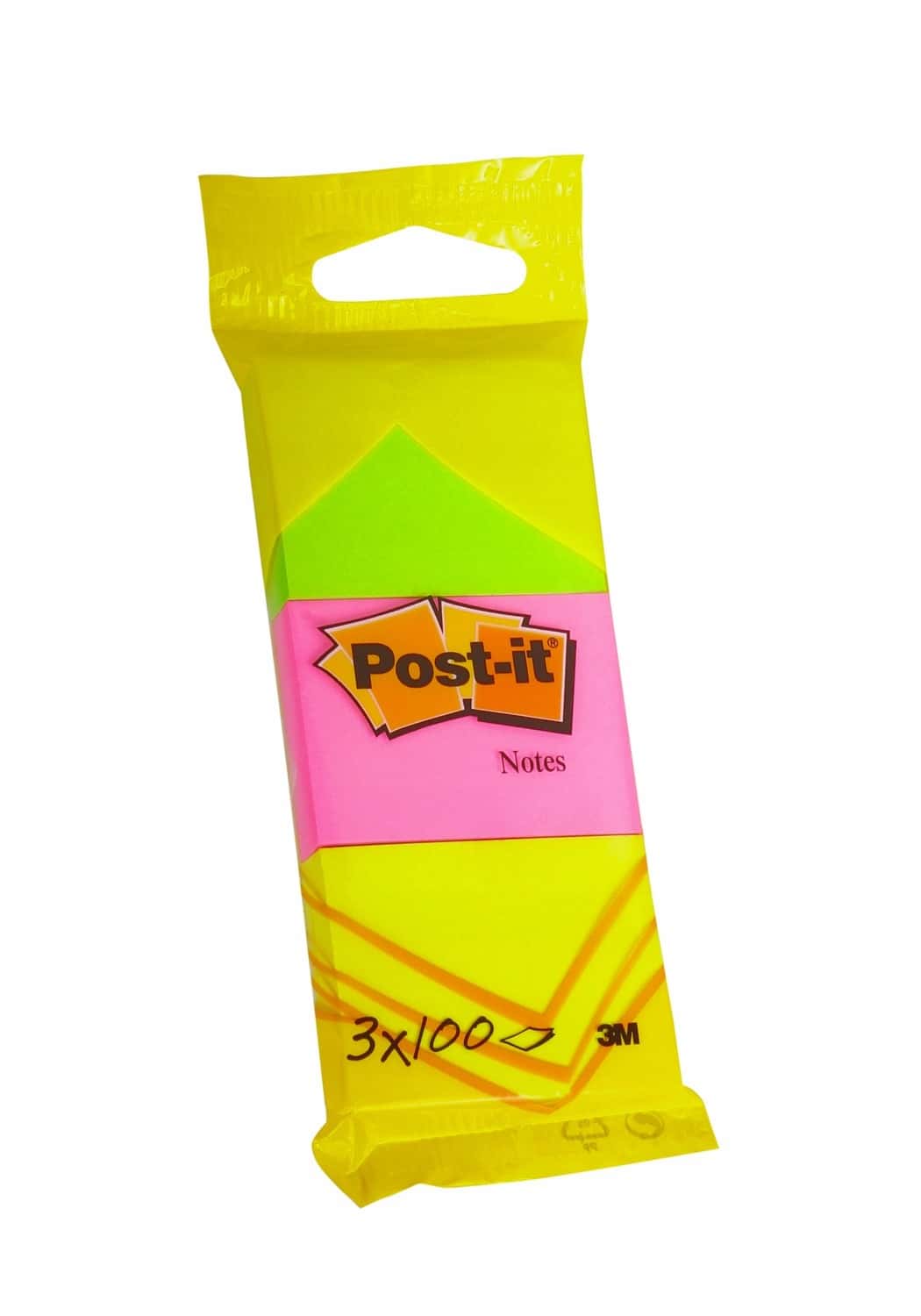Post-it self-adhesive notes - 3 x 100 pieces - ideal for note-taking