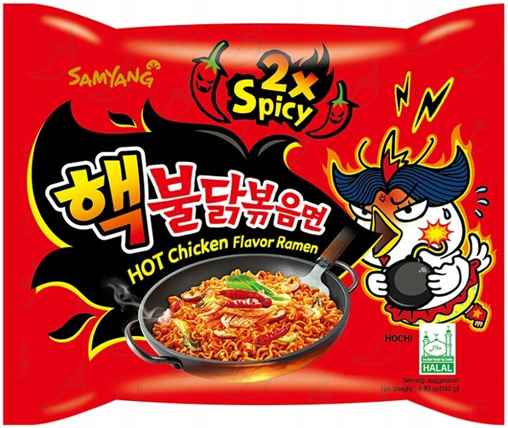 Samyang Ramen Hot Chicken Flavor 2xSpicy - Extremely spicy Korean ramen