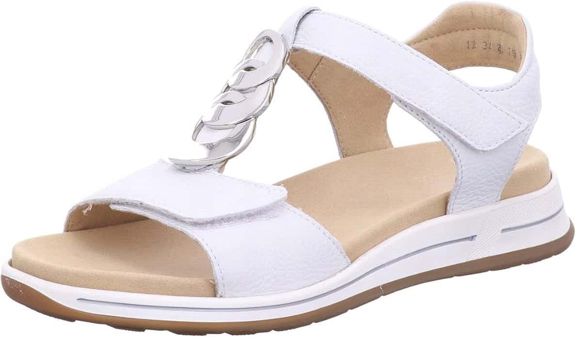 Ara Women's Sandals white leather - comfort and style for summer