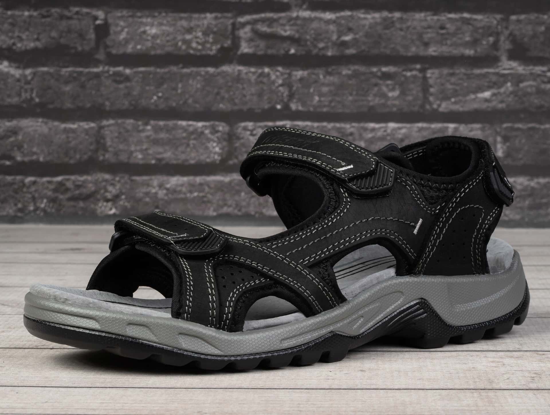 Men's Sandals Grey 25-01-9027M - comfortable footwear for summer size 44