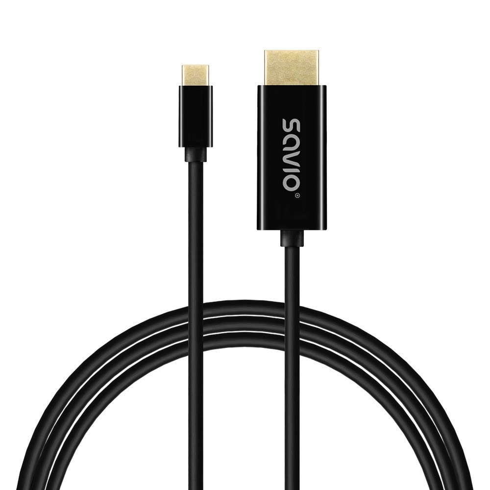 Savio USB-C to HDMI Cable 2m - ideal for connecting devices