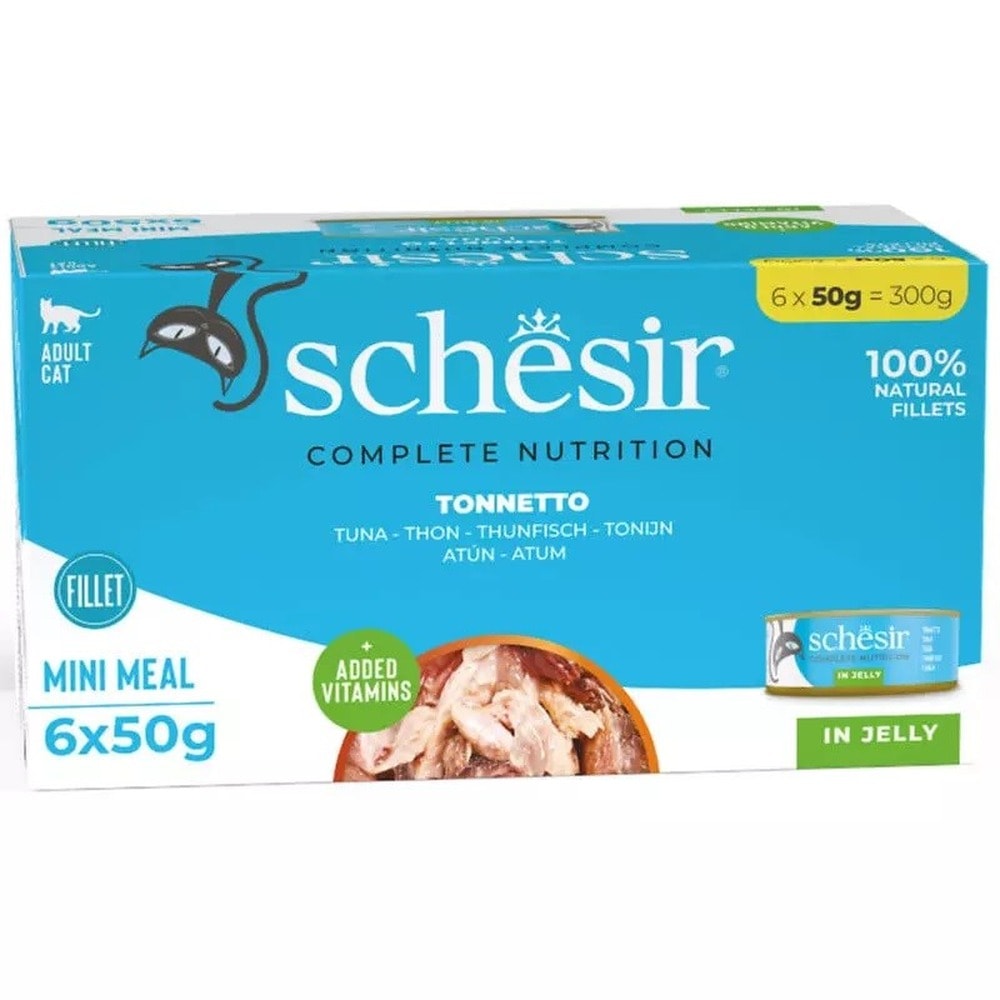 Schesir M-Pack Tuna - Delicate cat food 6x50g