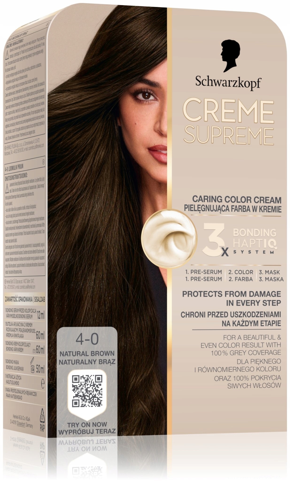 Schwarzkopf Creme Supreme Farba do Włosów 9-0 Naturalny Bardzo Jasny Blond