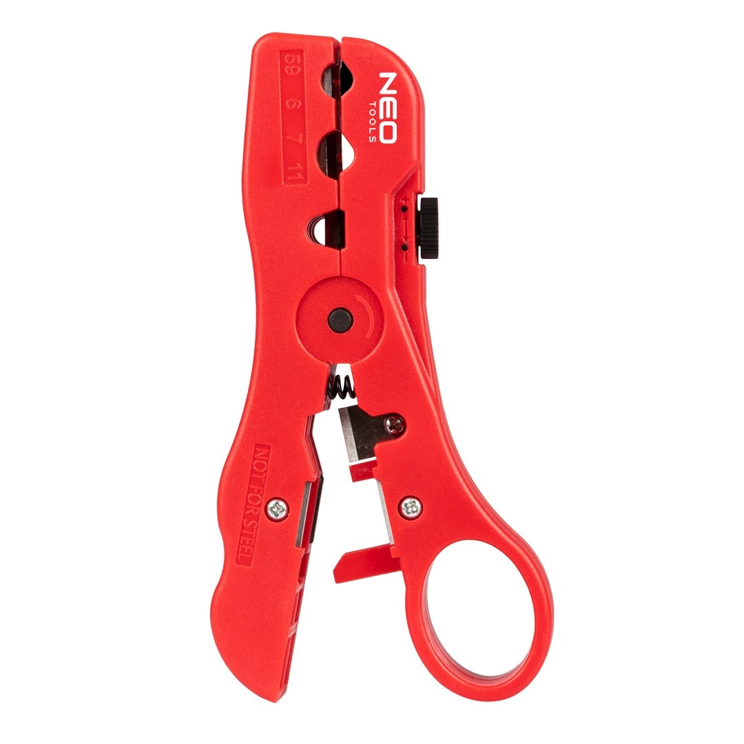 NEO TOOLS Coaxial cable insulation stripper - precise tool for electricians