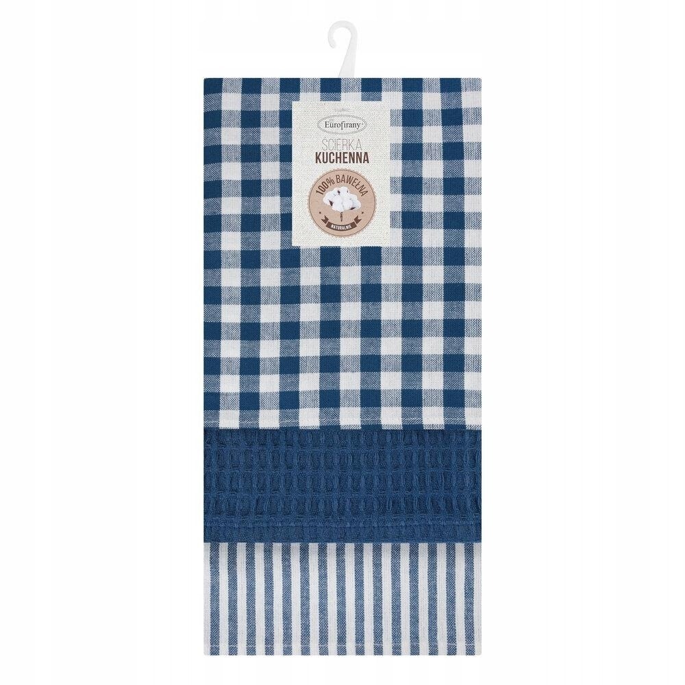 Navy blue kitchen towels 50x70 cm - cotton and absorbent