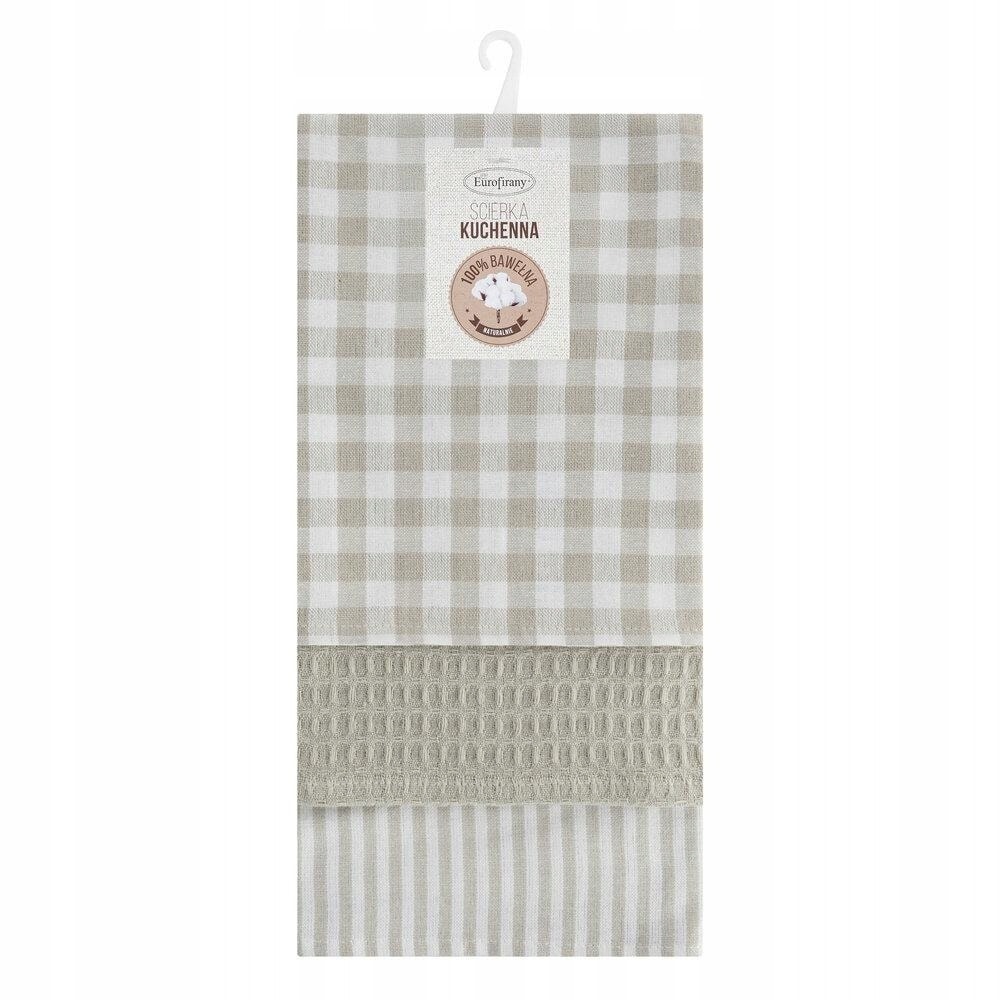 Cotton kitchen towels beige 50 x 70 cm - ideal for every kitchen