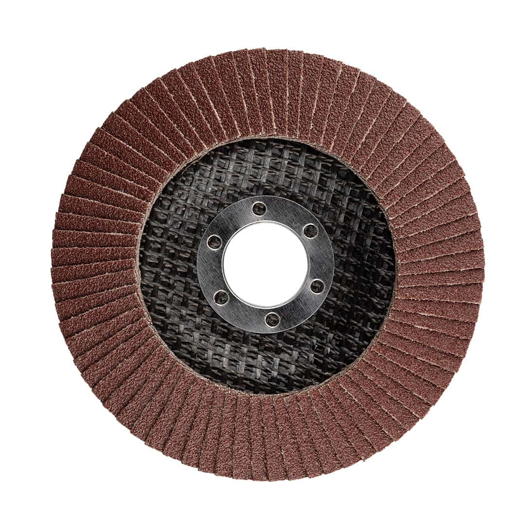 GRAPHITE Flap disc 115 x 22.2 mm, grit P100 - ideal for grinding