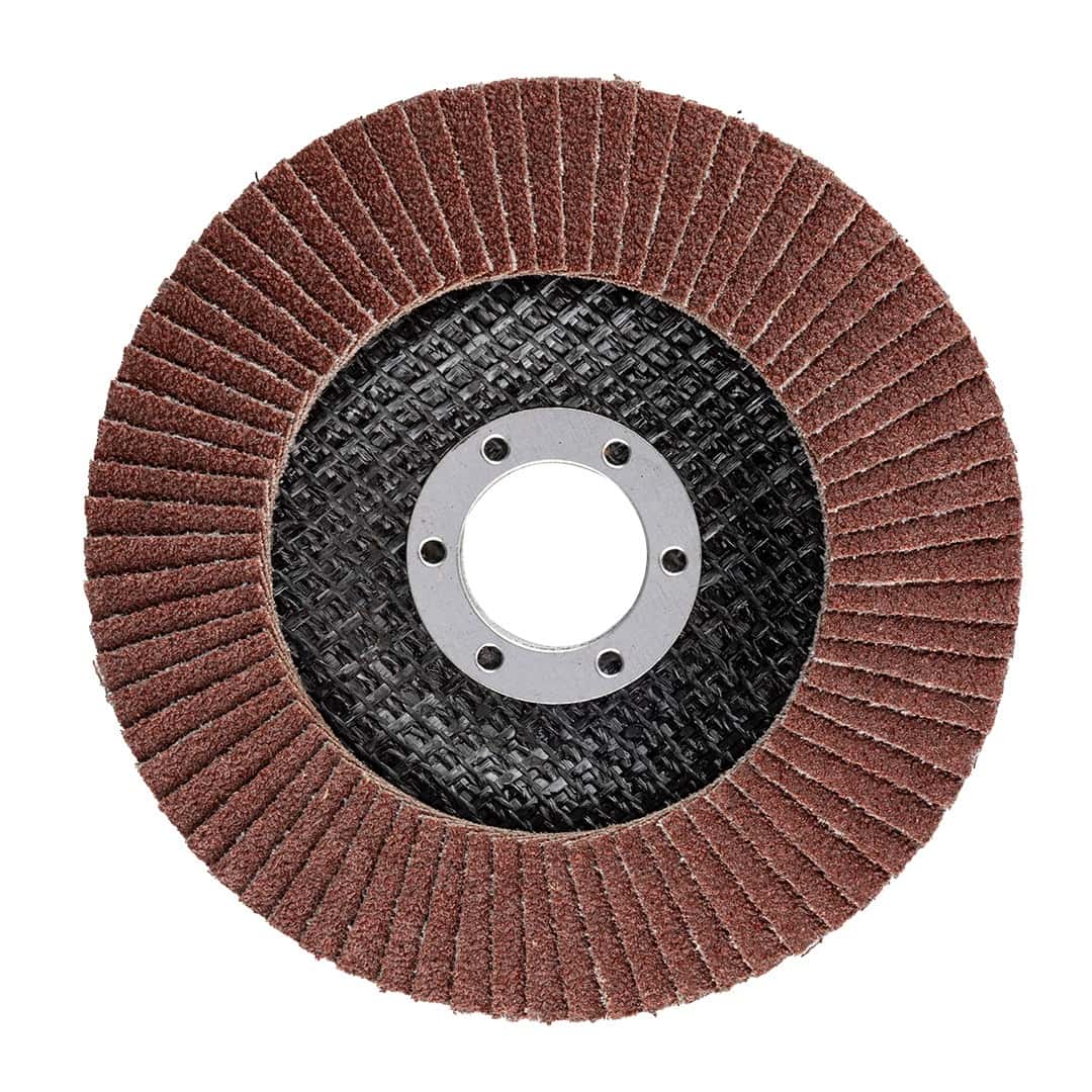 GRAPHITE Flap disc 115 x 22.2 mm, grit P80 - for grinding steel and wood