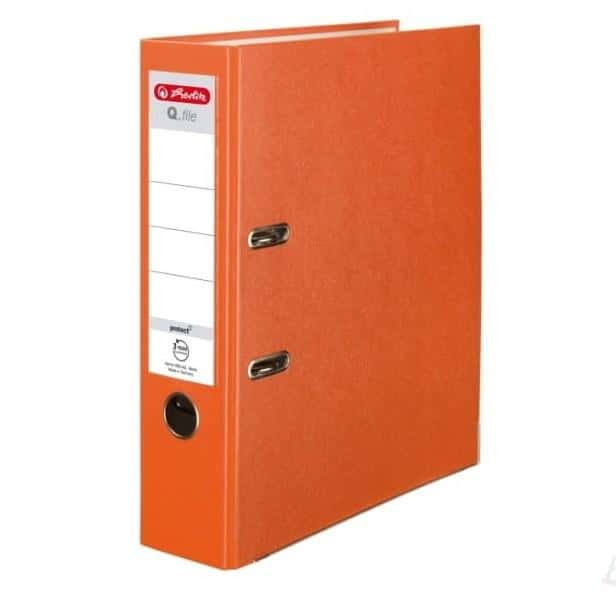 Q file A4 Binder 8 cm PP orange - perfect for the office