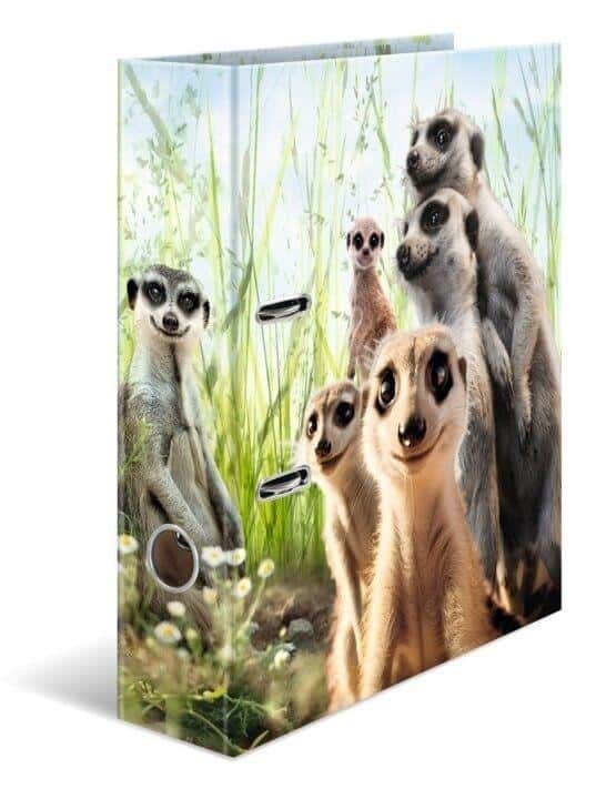 A4 Lever Arch File Meerkat 7cm - Cute file for office and home