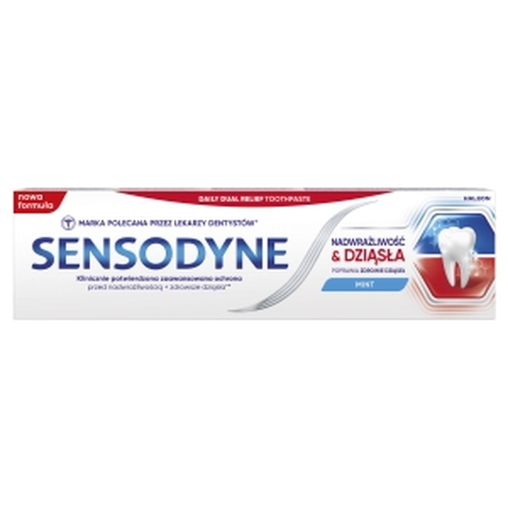 Sensodyne Mint - Toothpaste for sensitivity and gums 75 ml