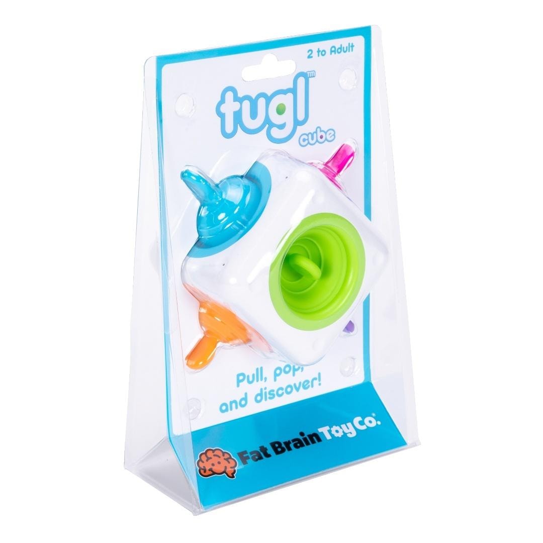 Tugl Rainbow Sensory Cube - sensory toy with bubbles