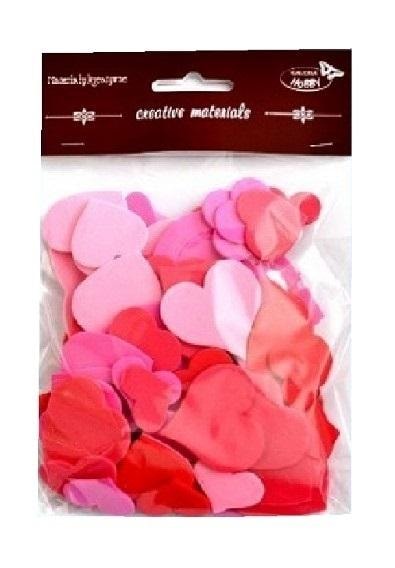 Galeria Hobby Red-pink hearts - 88 pieces decoration