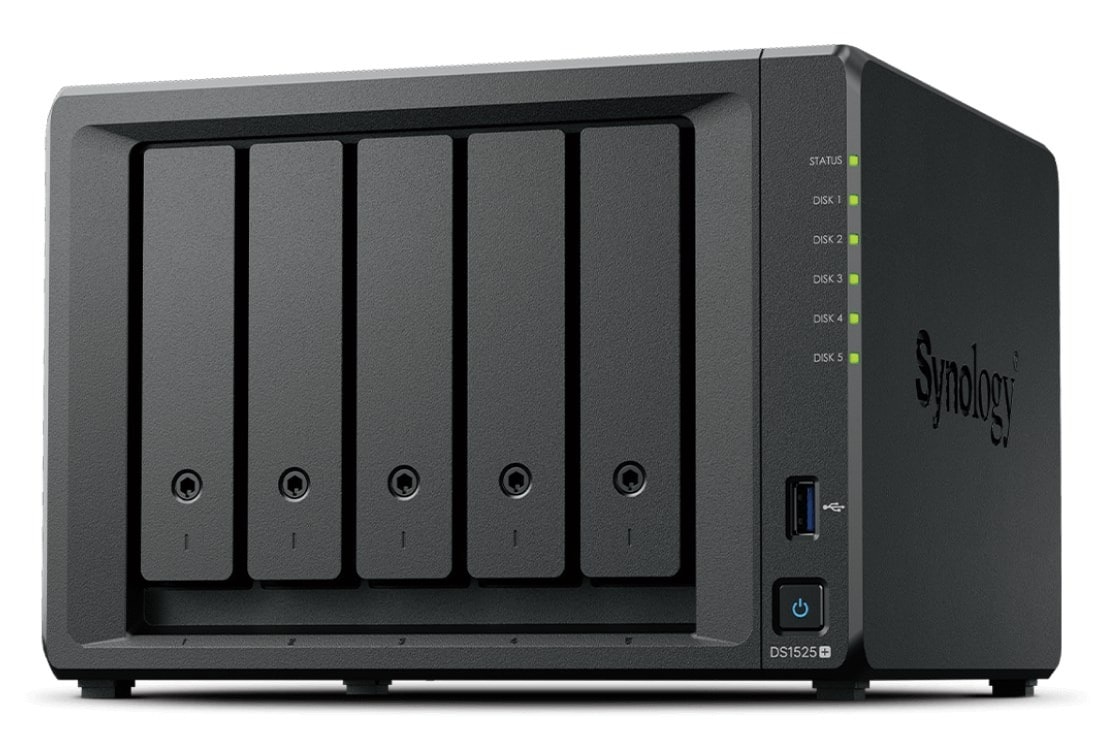 Synology DS1525+ - NAS Server Tower with AMD Ryzen and 8GB RAM