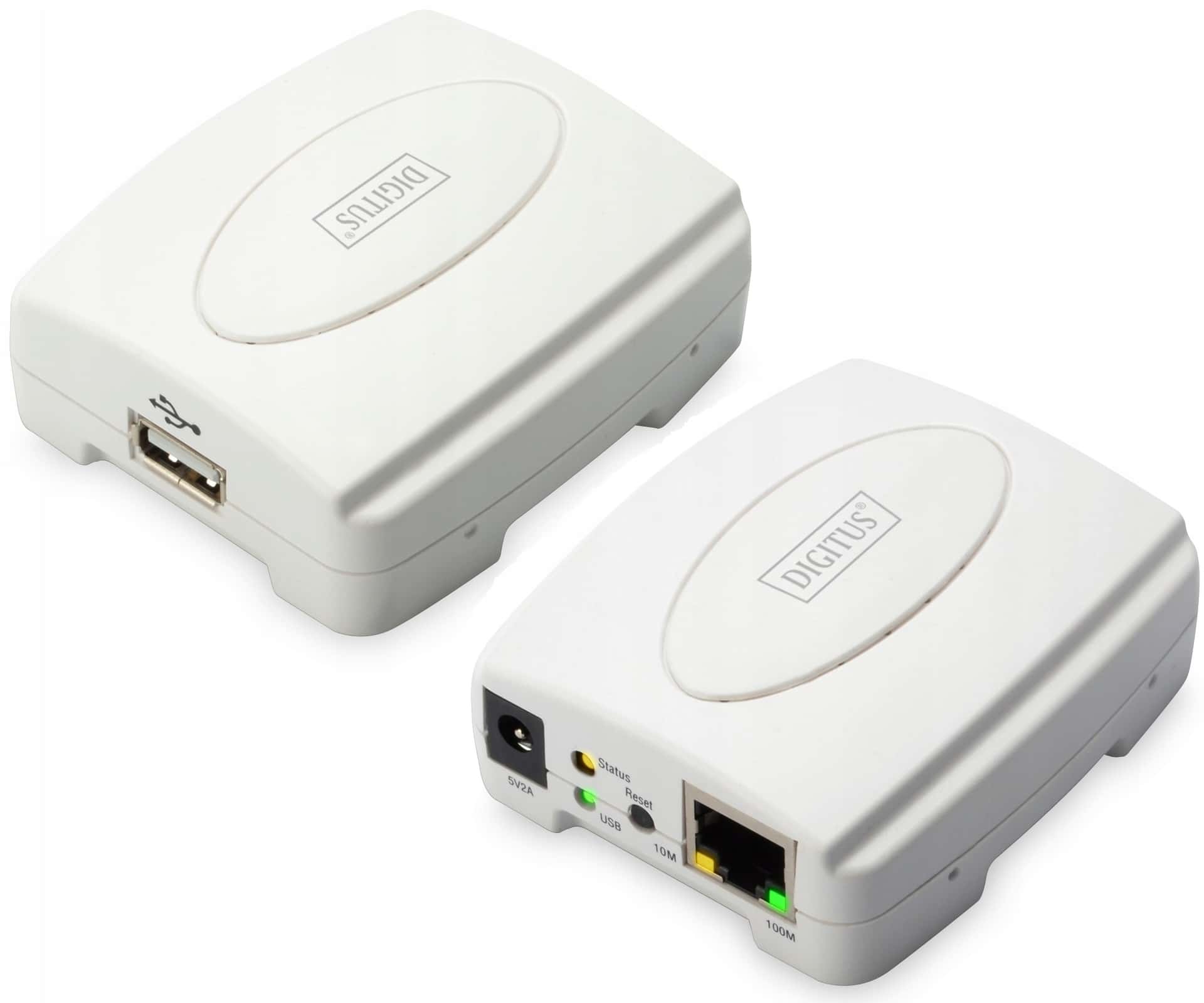 Digitus LAN Print Server - Share USB printer on the network