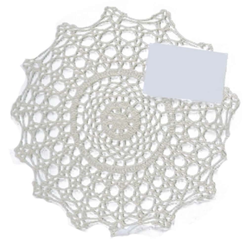 Lace doily round Lace decorative 25 cm - delicate decoration