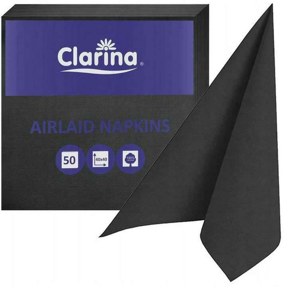 Clarin Napkins black 40x40 cm - elegant and practical