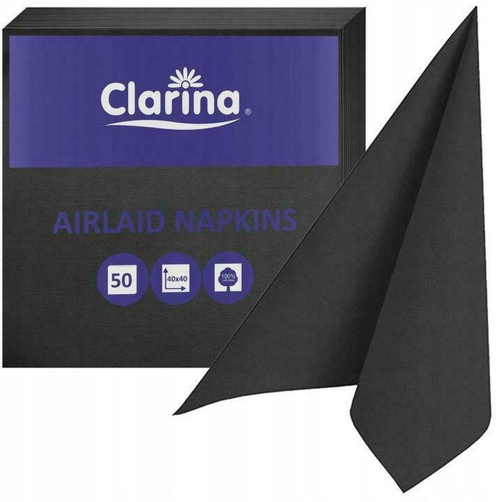 Clarin Napkins black 40x40 cm - elegant and practical