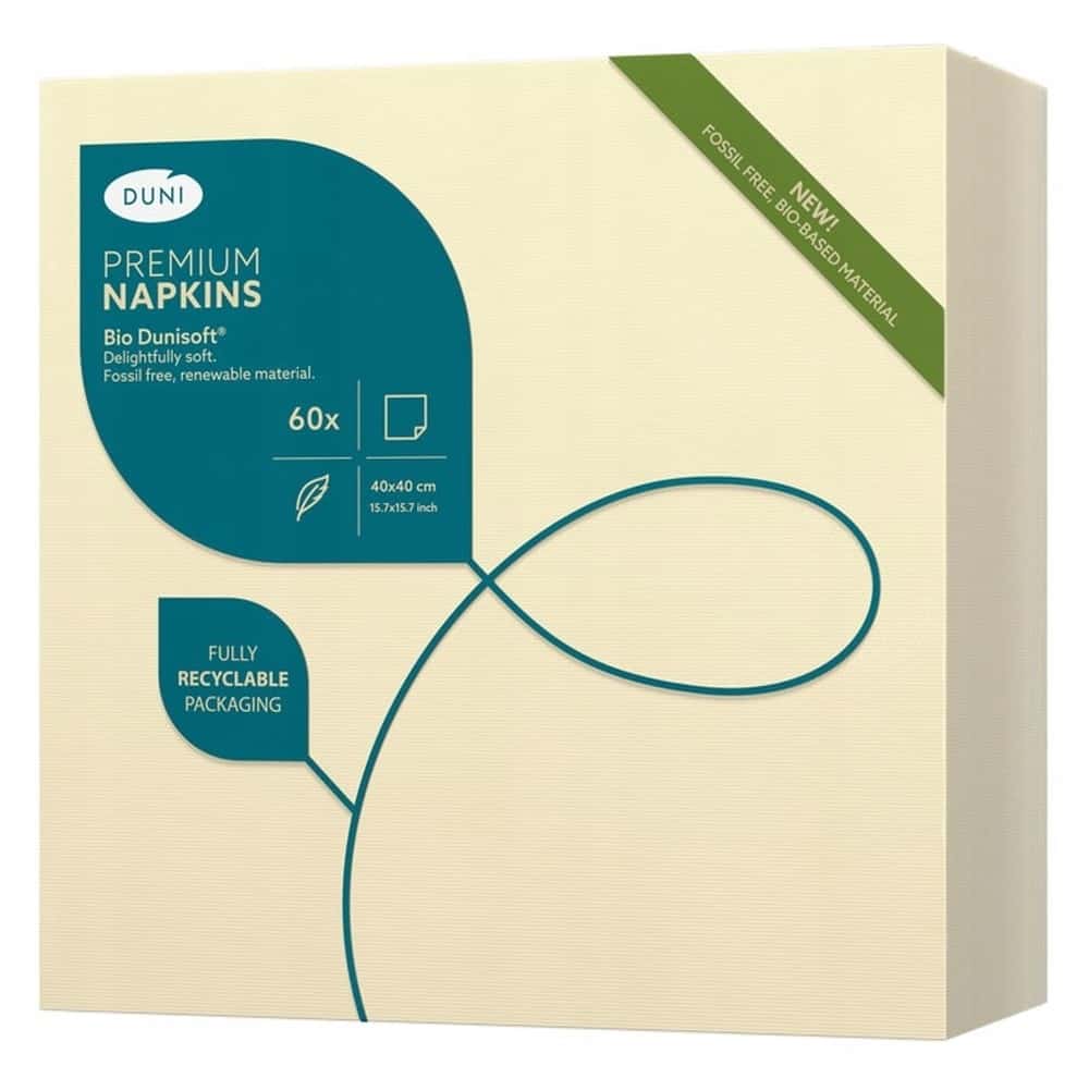 Duni Napkins Cream 40x40 cm - 20 pieces ideal for any occasion