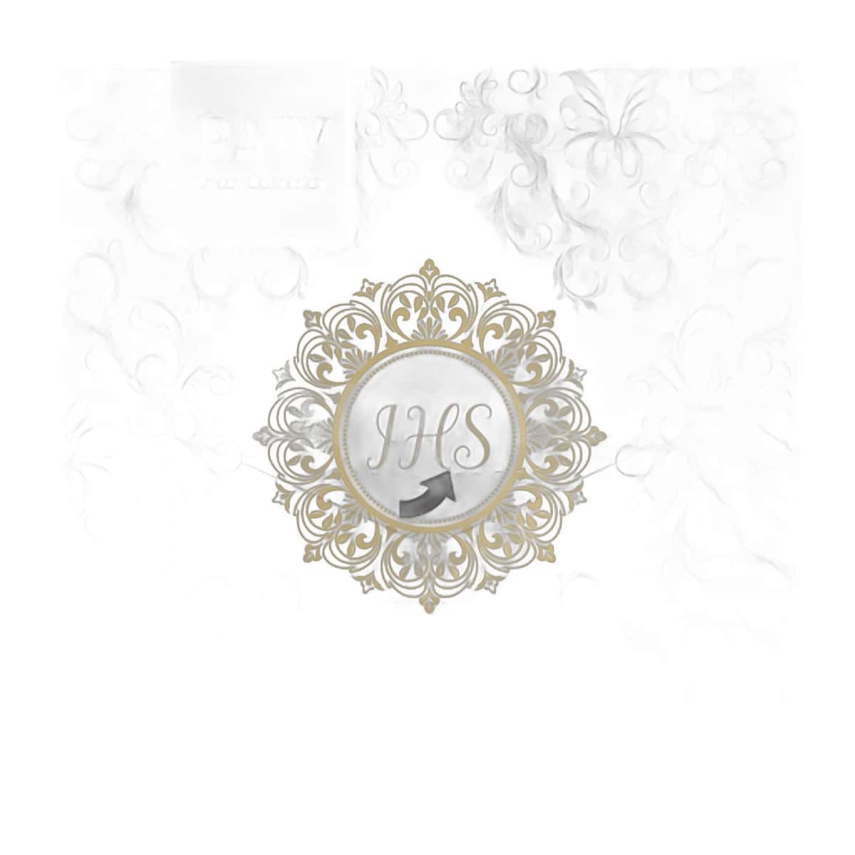 PAW Napkins IHS Ornament - elegant paper napkins 20 pieces