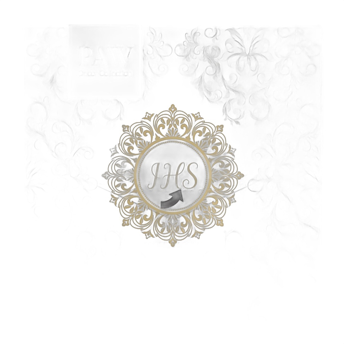 PAW Napkins IHS Ornament - elegant paper napkins 20 pieces