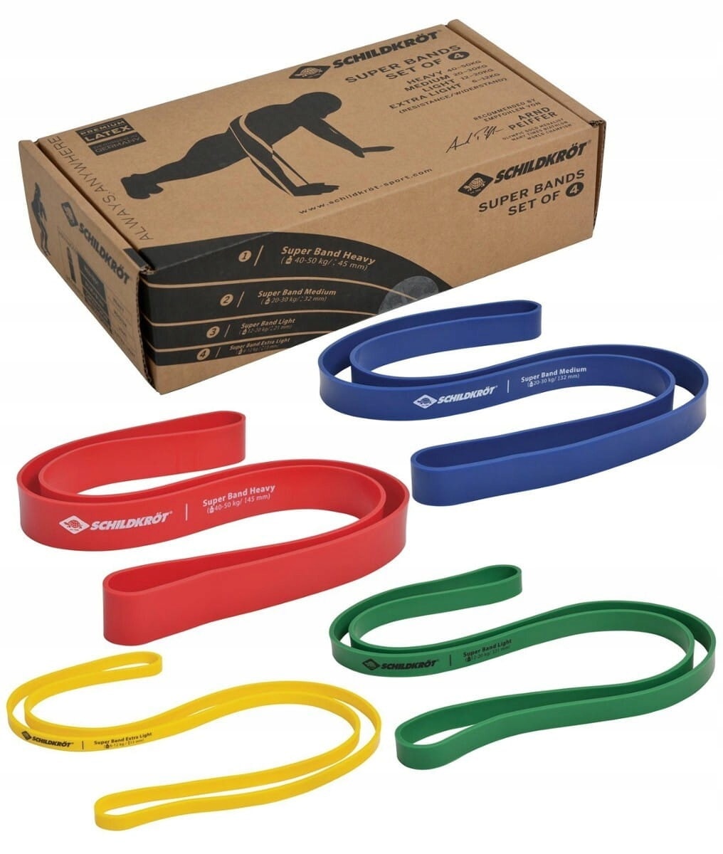 SF FIT Super Bands - Set of 4 resistance bands for exercises
