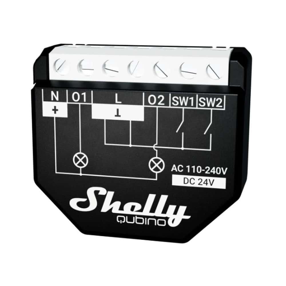Shelly Qubino Wave 2PM - Smart in-wall relay Z-Wave 230V