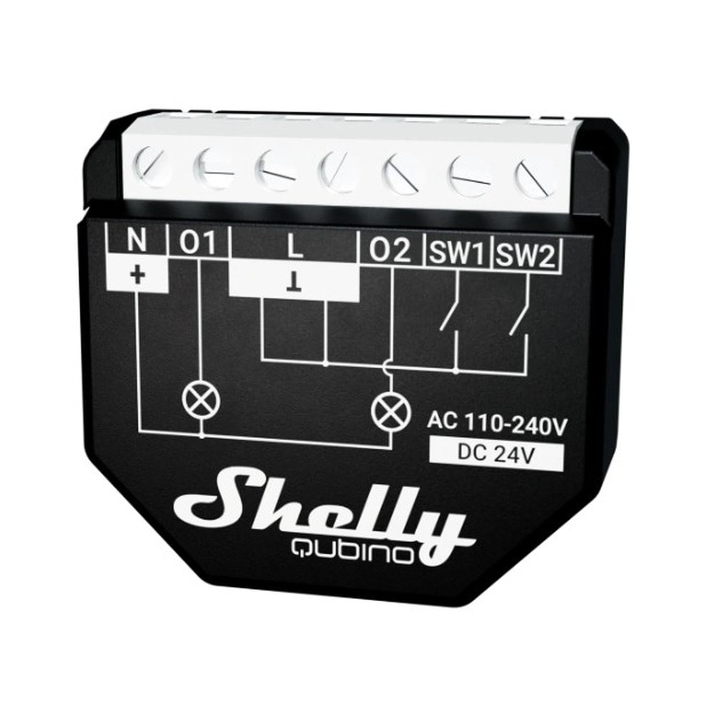 Shelly Qubino Wave 2PM - Smart in-wall relay Z-Wave 230V