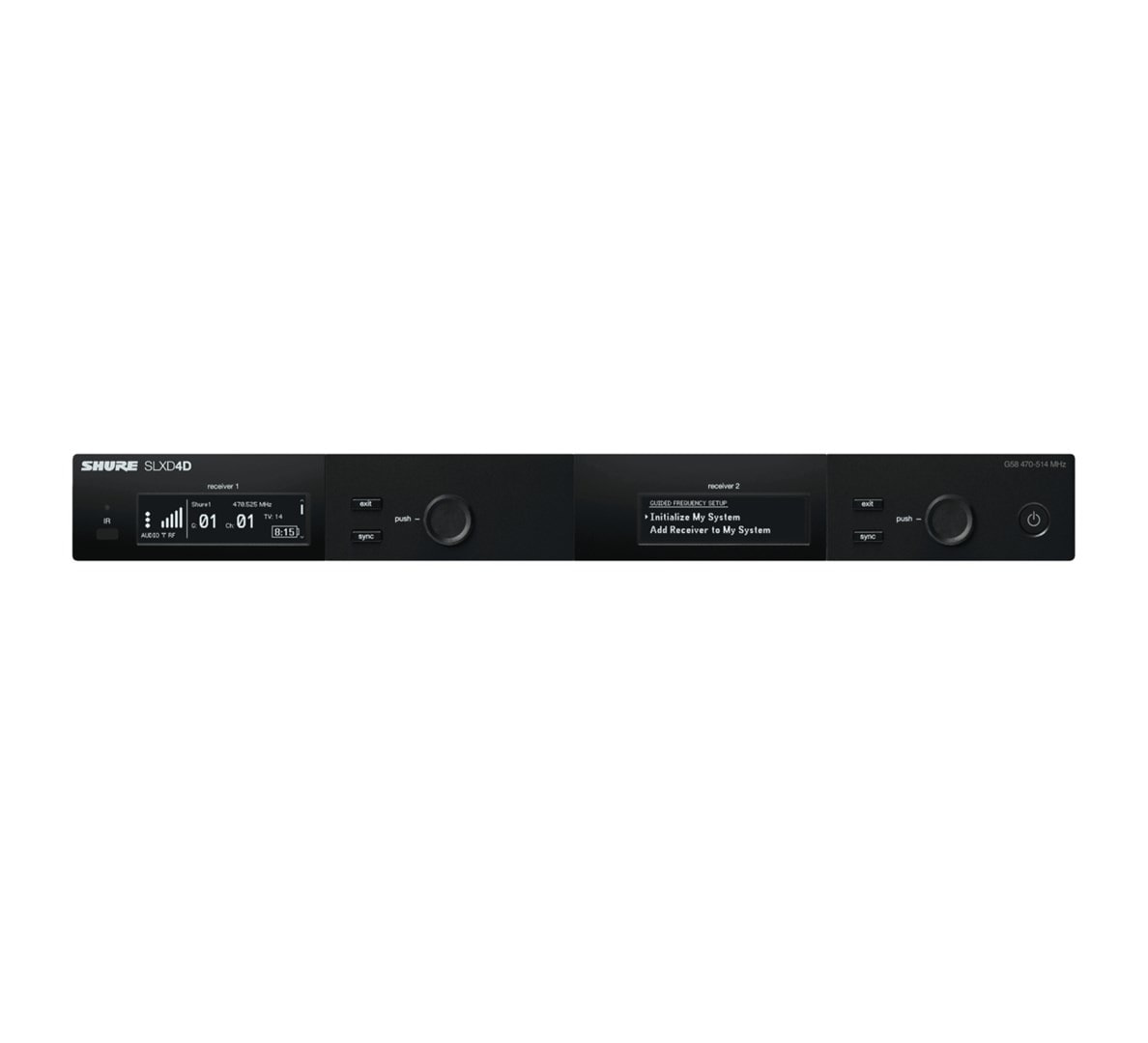 Shure SLXD4DE=-G59 - Professional Dual Digital Receiver