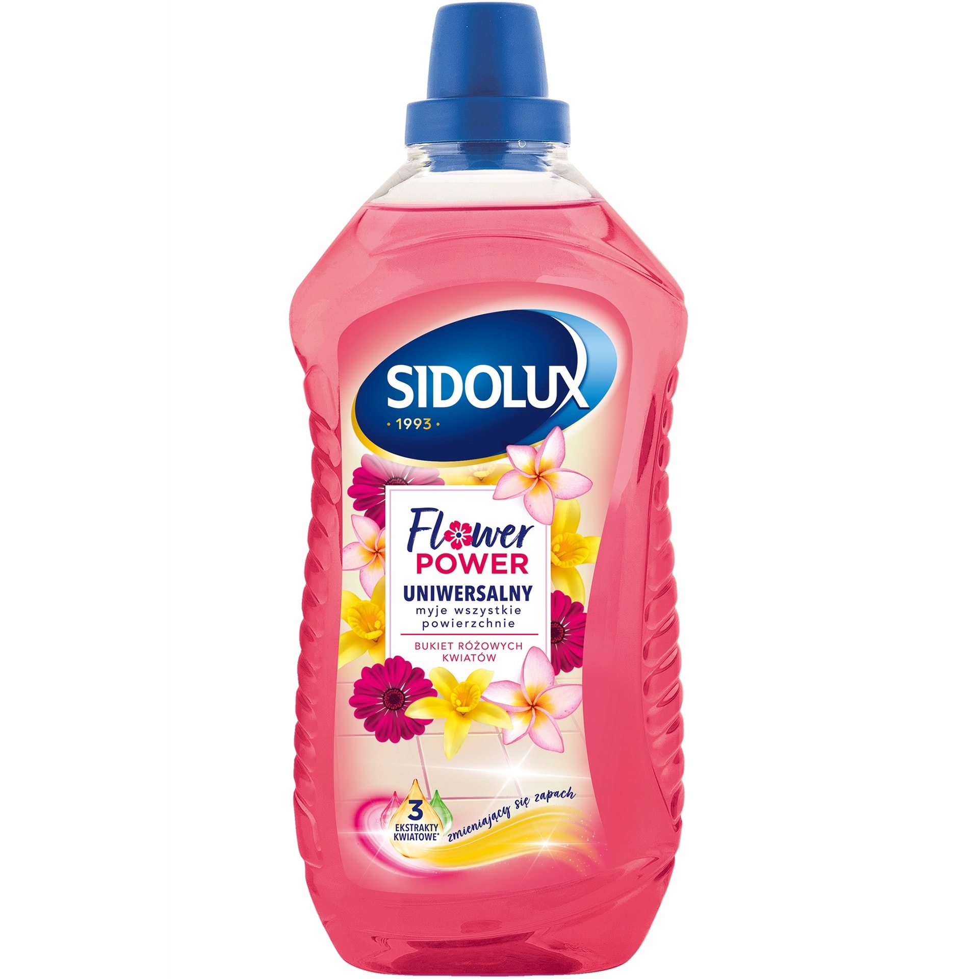 Sidolux Universal Cleaning Liquid Bouquet of Pink Flowers 1L - ideal for daily cleaning