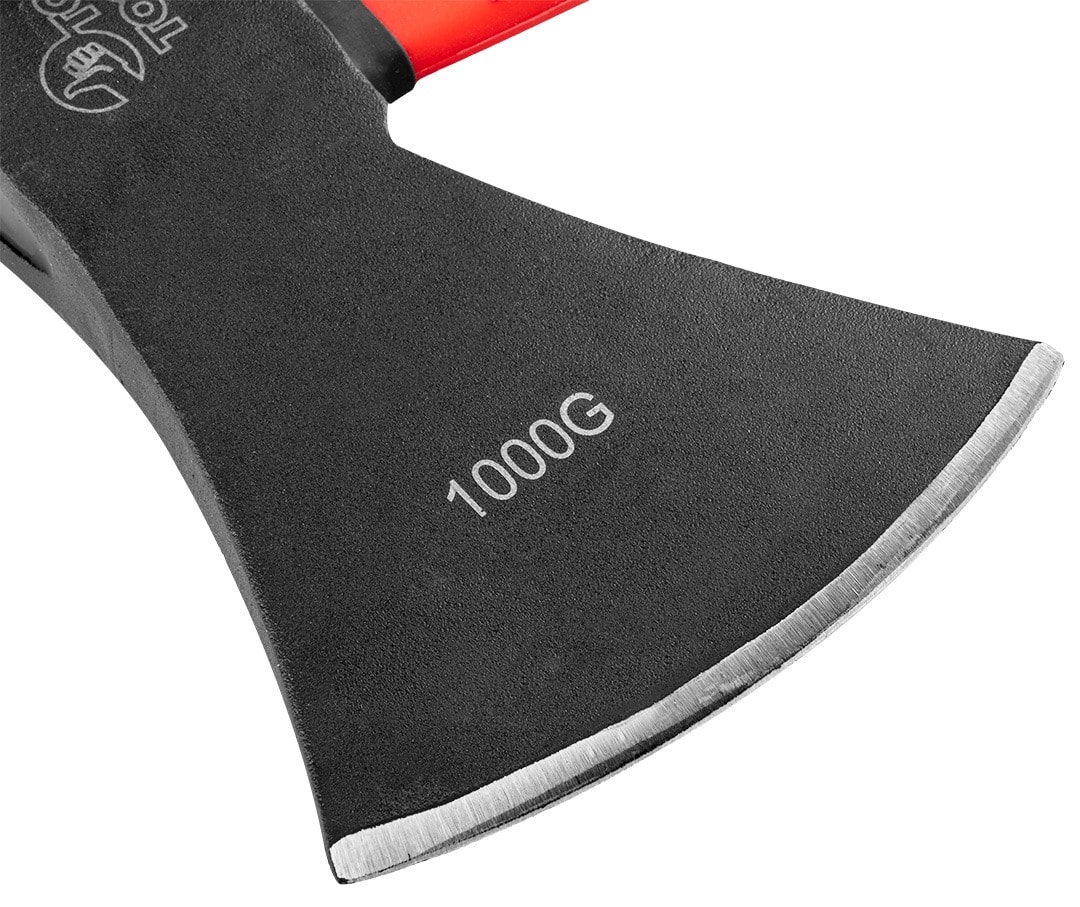 Top Tools Axe 1000 g with fiberglass handle - ideal for garden and forest