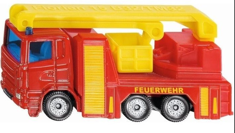 SIKU Wóz strażacki z podnośnikiem - realistyczny model dla dzieci +3 lata