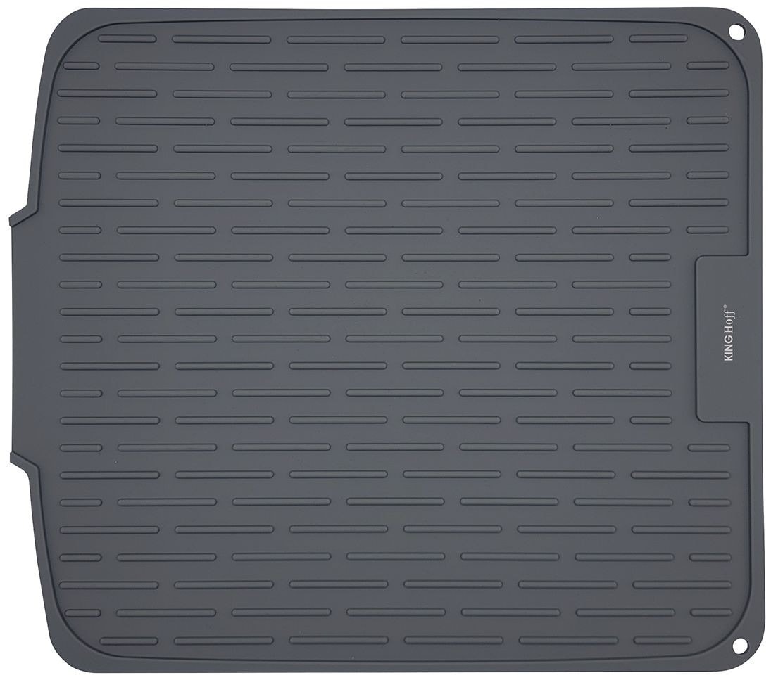 KINGHoff Silicone kitchen mat for drying dishes 46x40 cm