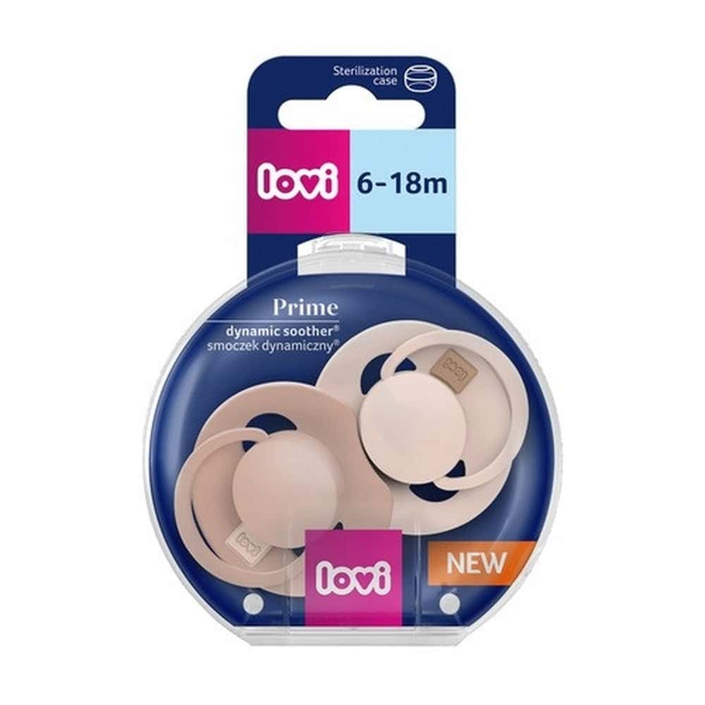 Silicone Pacifier Nude 6-18 Months - 2 Pieces for Your Baby