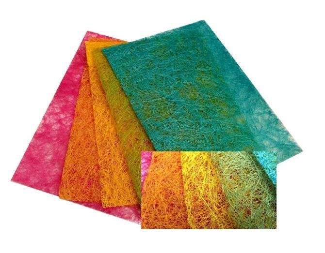 Sisal sheets pastel colors 22x33 cm - ideal for crafts