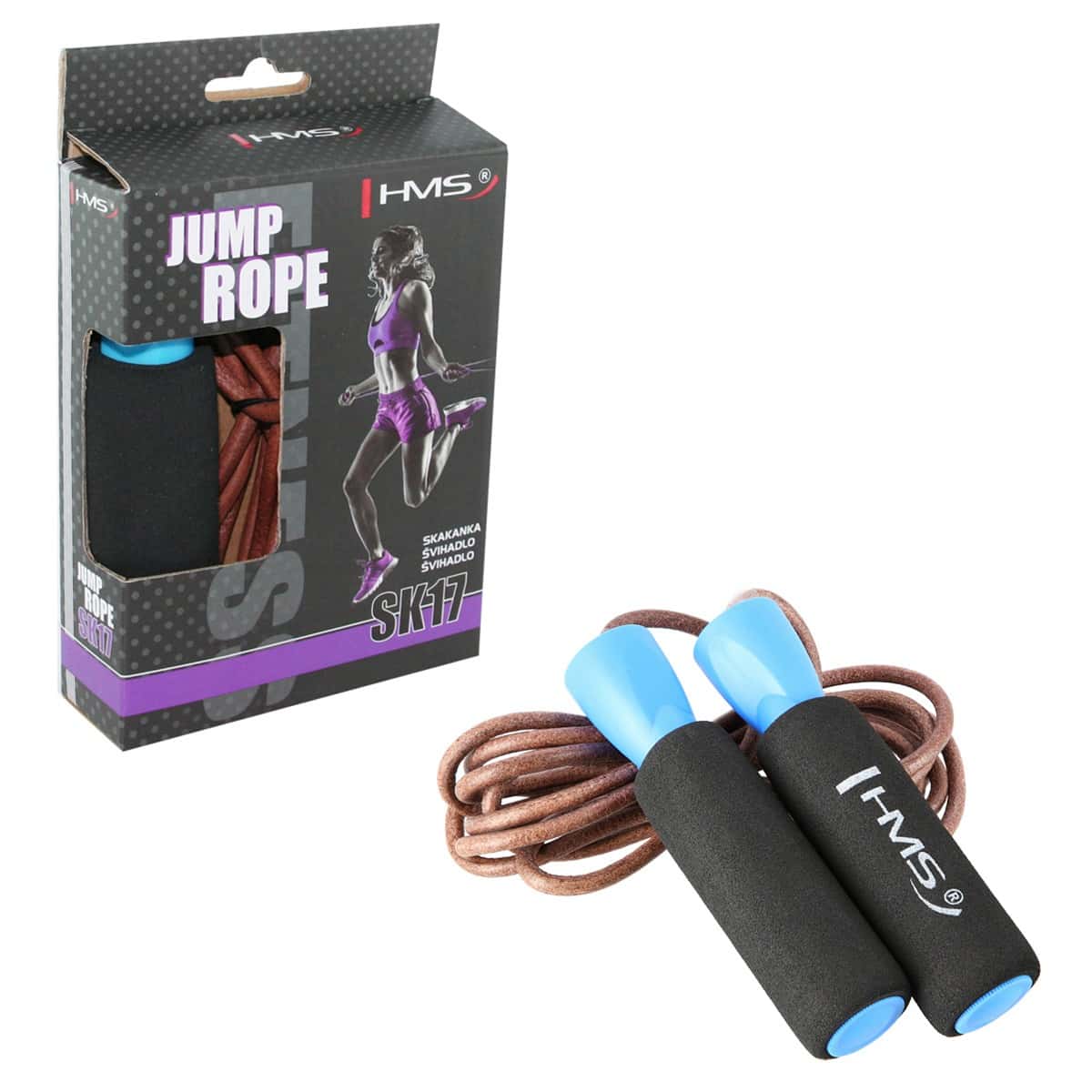 HMS Leather Skipping Rope SK17 - Improve your fitness!
