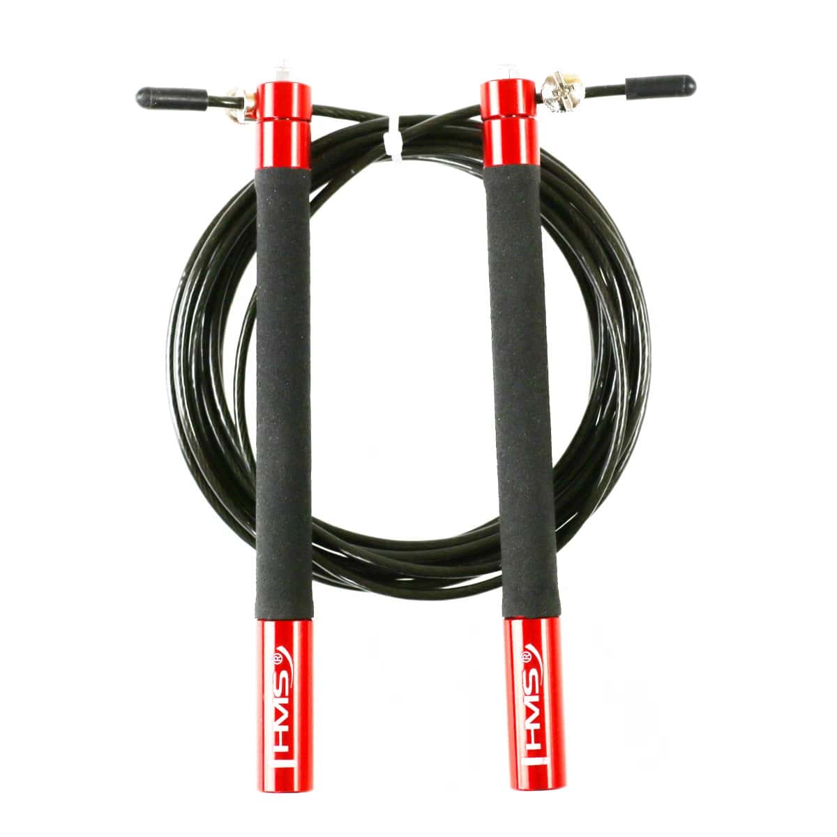 HMS SK54 BLACK/RED - Fast aluminium skipping rope for exercises
