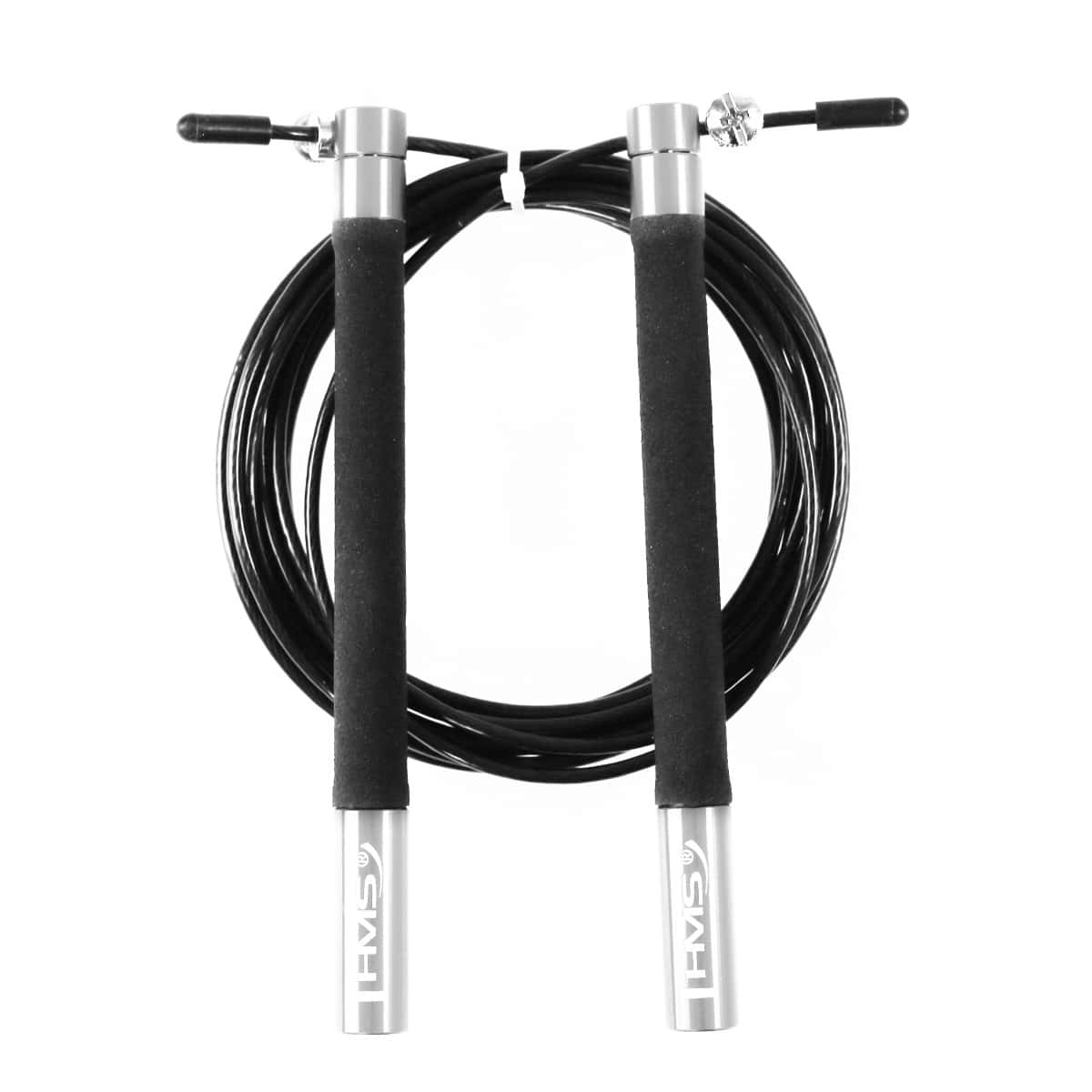 HMS SK54 BLACK/SILVER SPEED JUMP ROPE - Improve your fitness today!