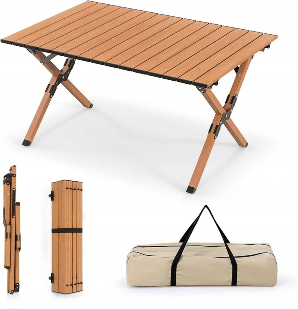 Folding camping table 87x58cm - perfect for picnic and camping